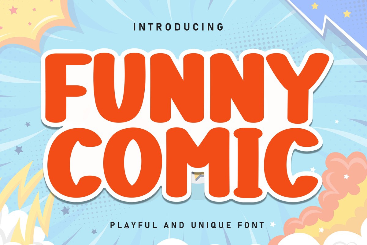 Funny Comic Font preview