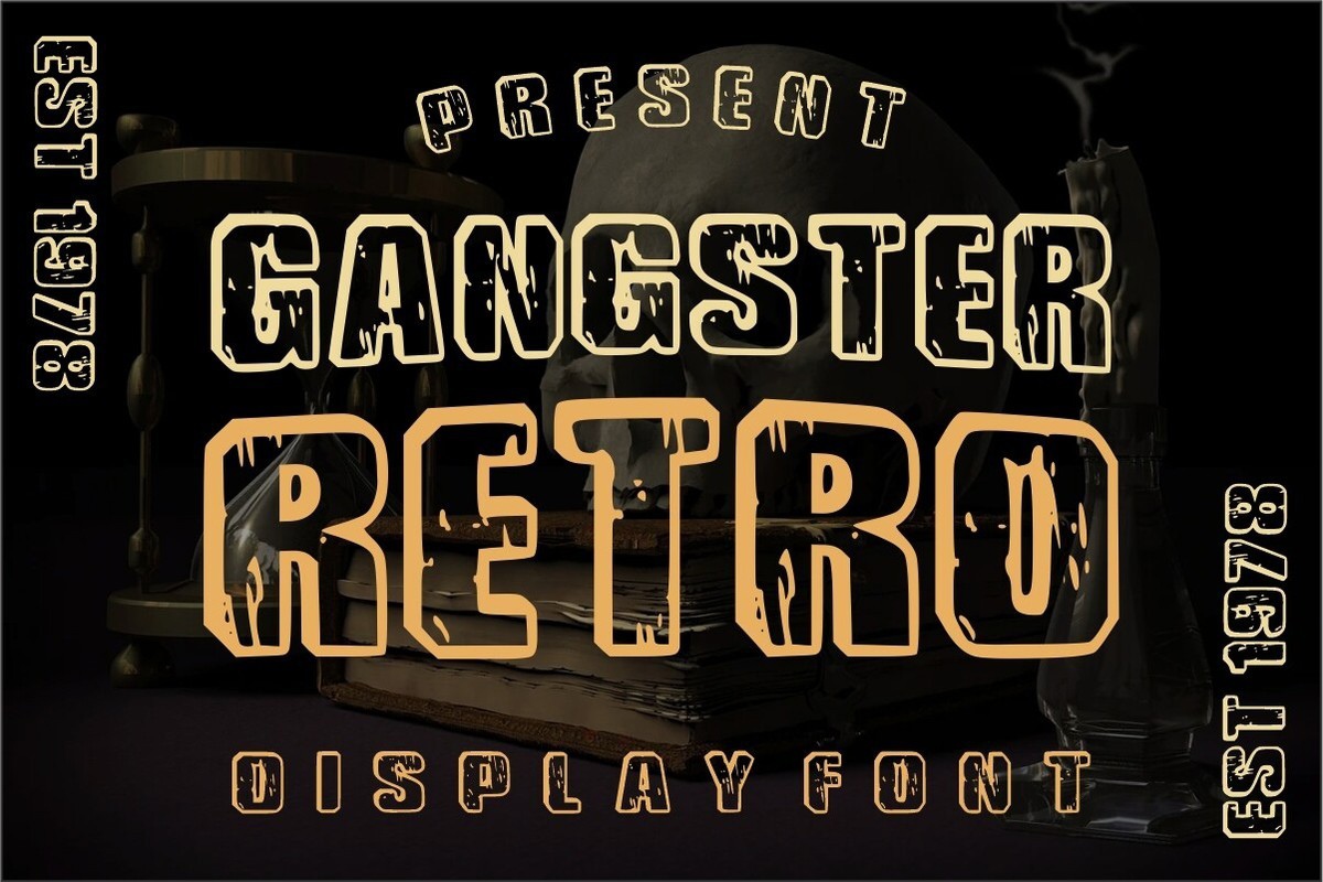 Gangster Retro Font preview