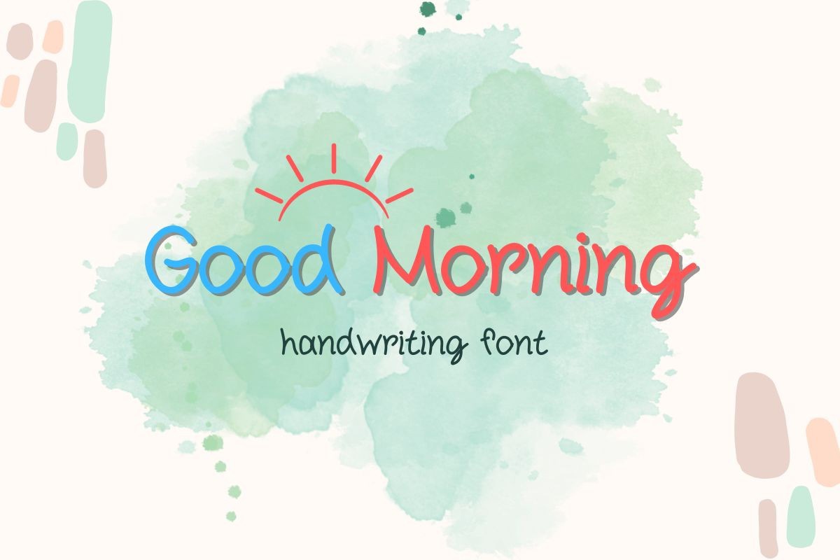 Good Morning Regular Font preview