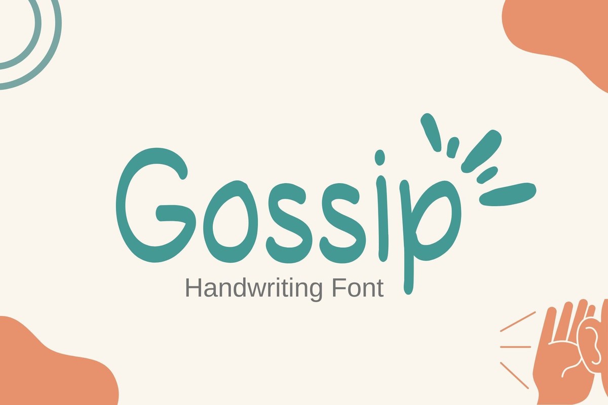 Gossip Regular Font preview