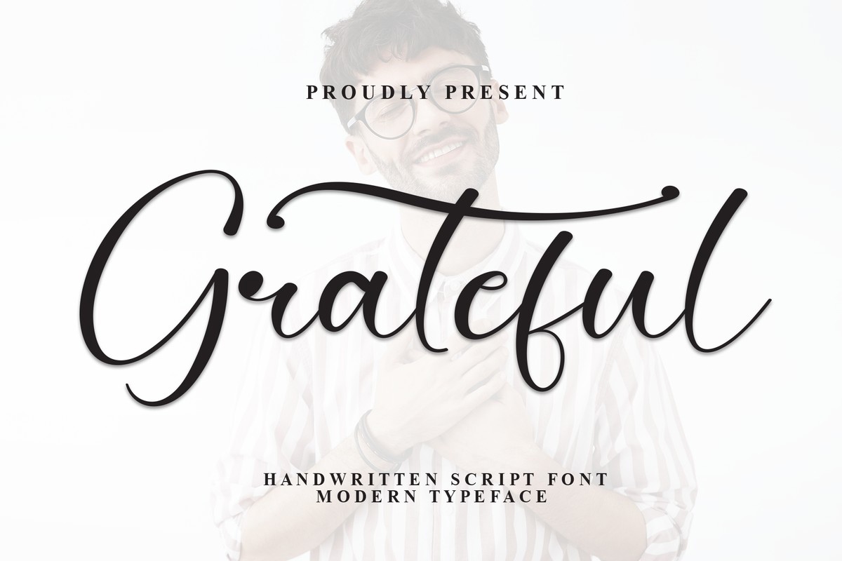 Grateful Regular Font preview