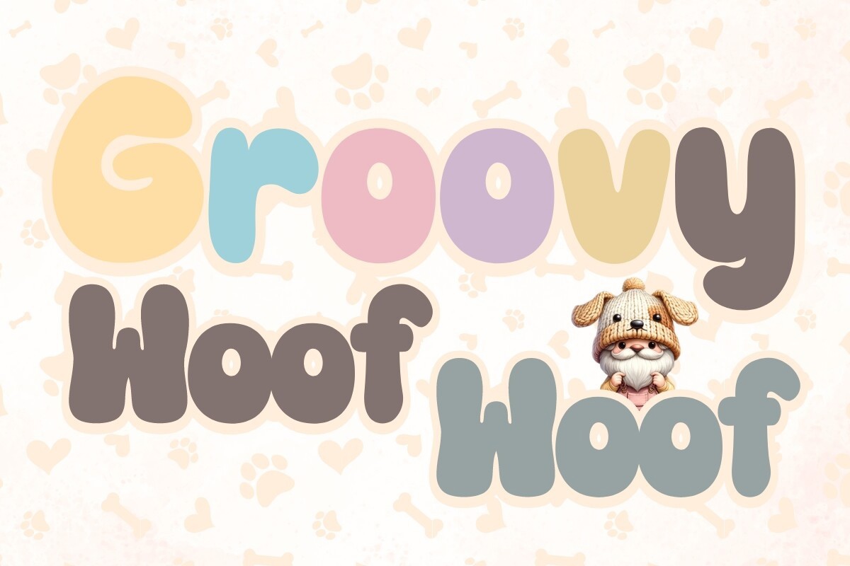 Groovy Woof Woof Font preview