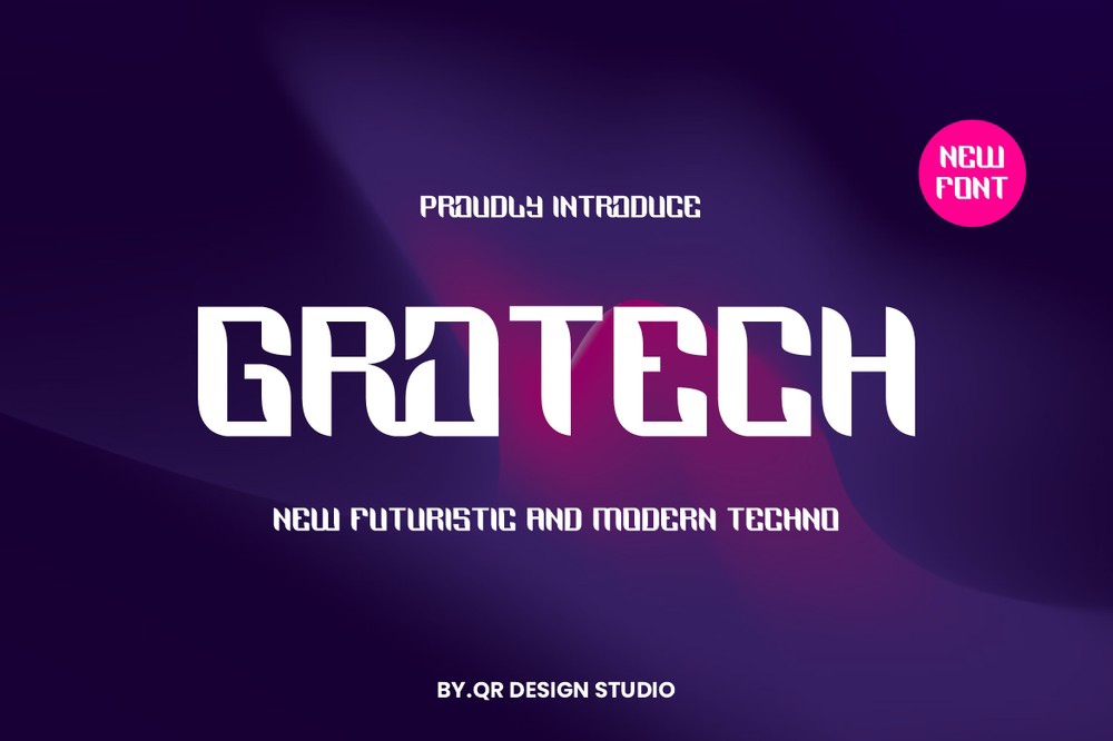 Grotech Font preview