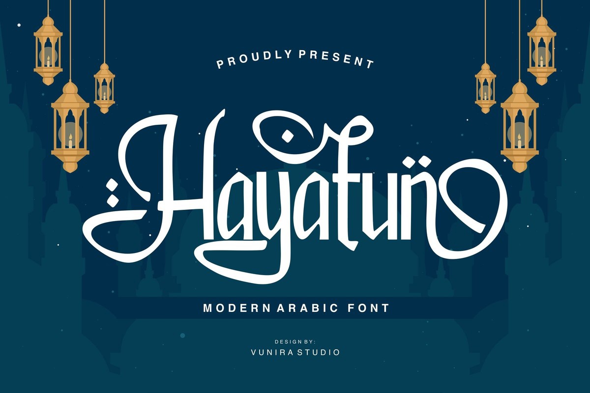 Hayatun Regular Font preview