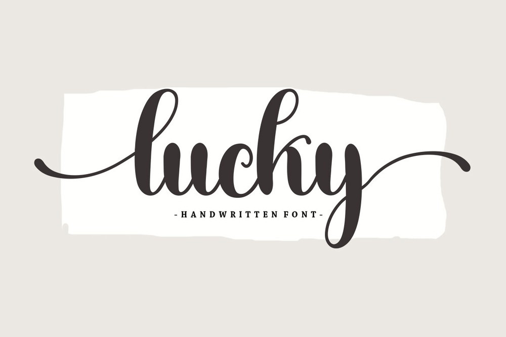 Lucky Regular Font preview