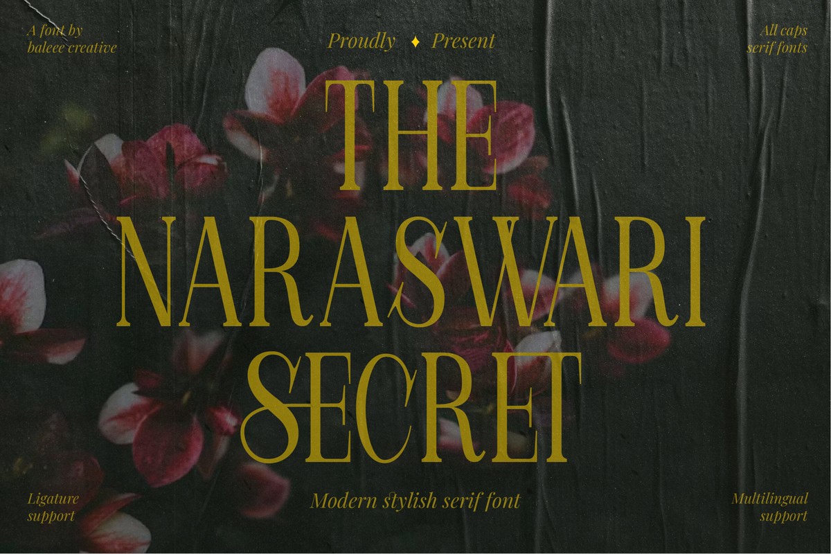 Naraswari Font preview