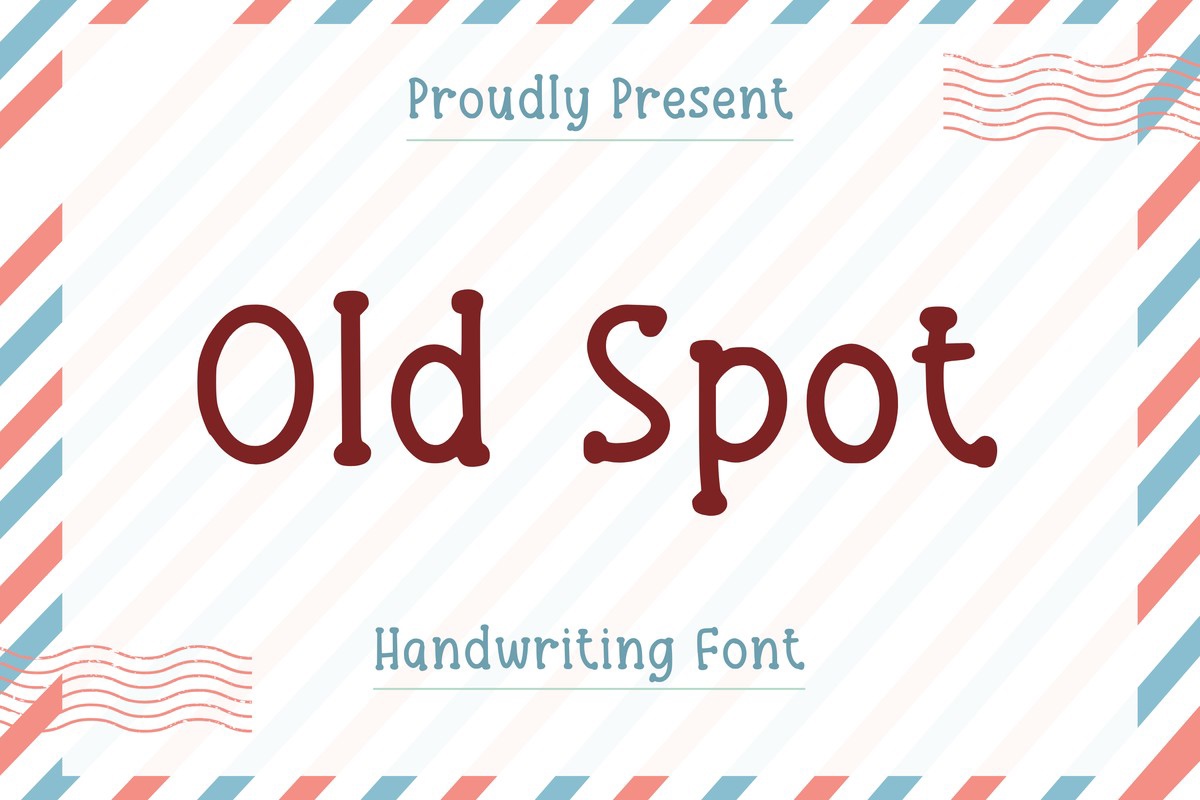 Old Spot Font preview