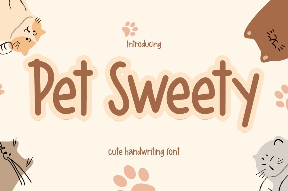 Pet Sweety Font preview