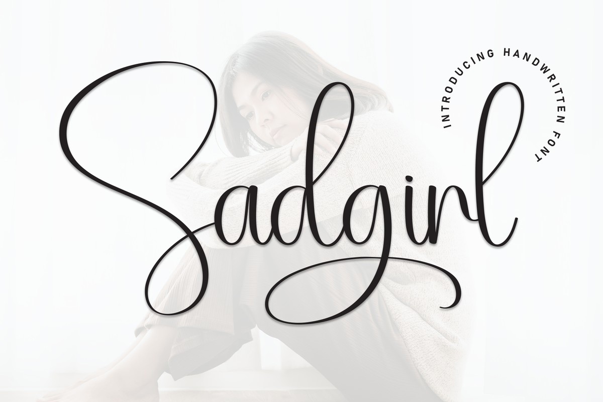 Sadgirl Font preview