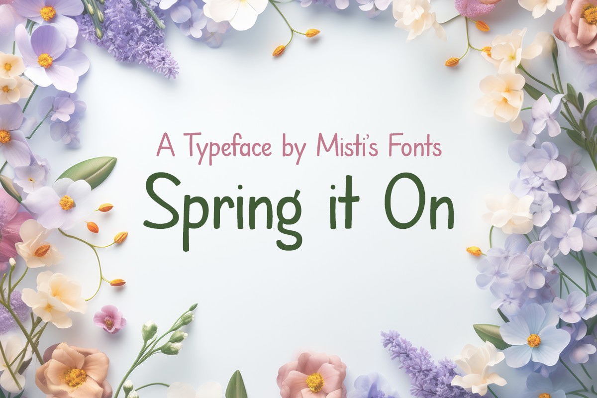 Spring it On Font preview