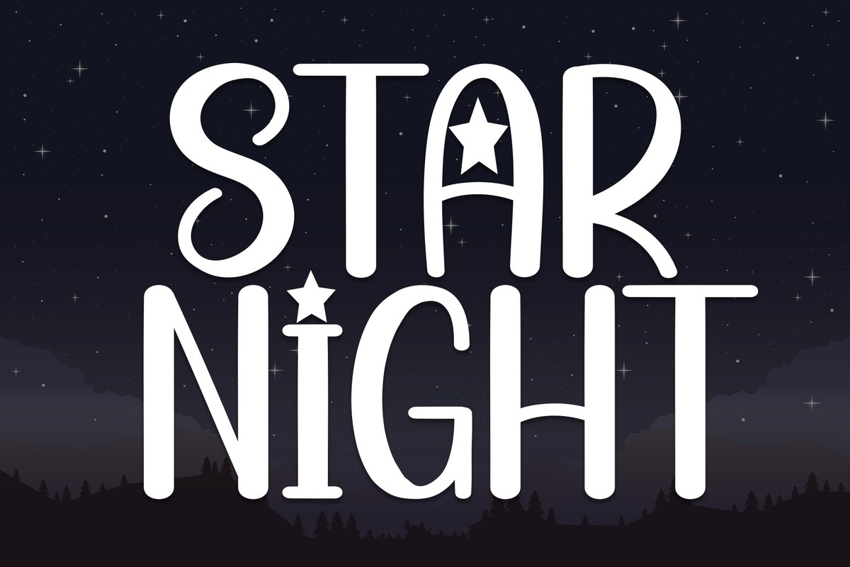 Star Nigh Font preview