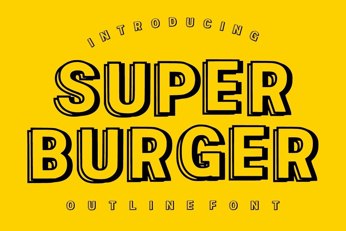 Super Burger Font preview