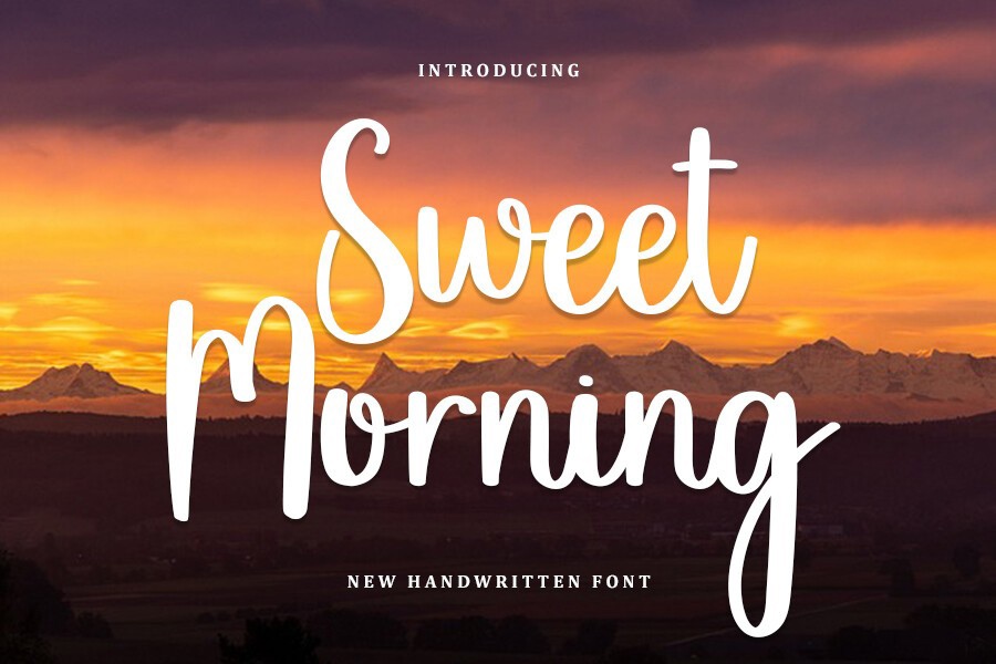 Sweet Morning Regular Font preview