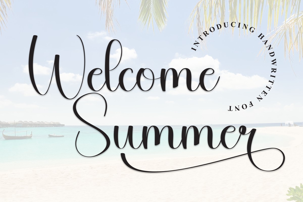 Welcome Summer Font preview