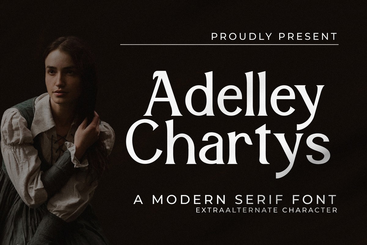 Adelley Chartys Regular Font preview