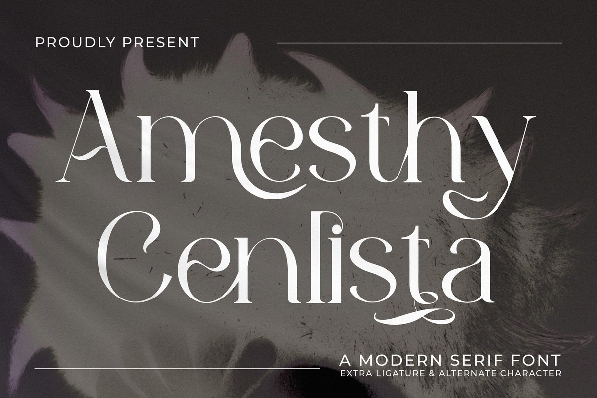 Amesthy Cenlista Font preview