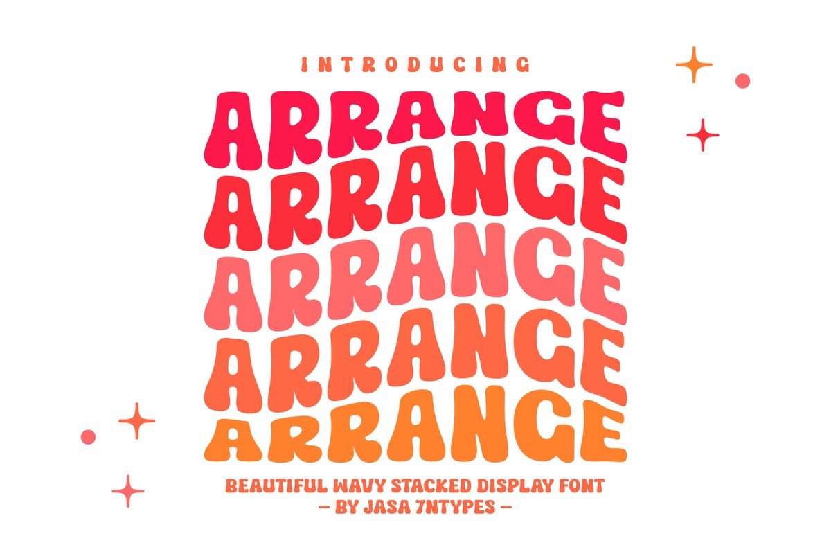 Arrange Font preview