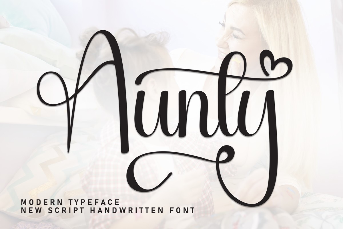 Aunty Font preview