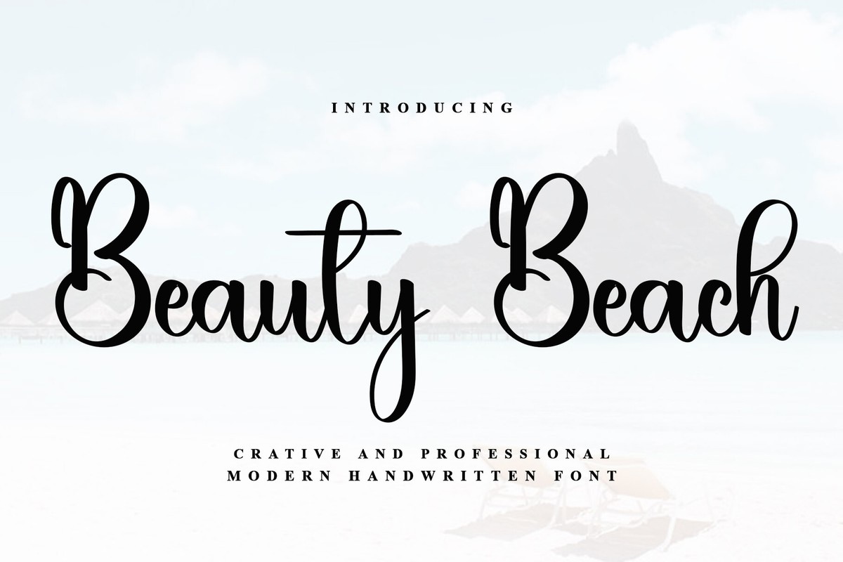 Beauty Beach Font preview