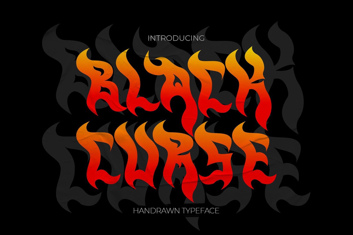 Black Curse Regular Font preview