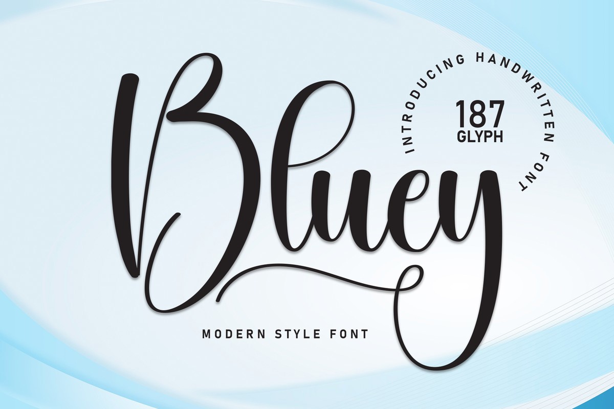 Bluey Font preview