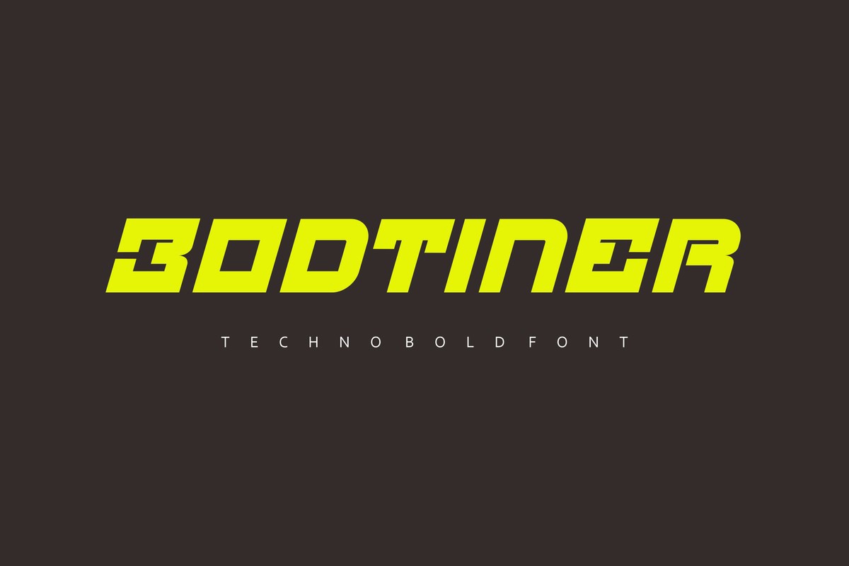 Bodtiner Font preview