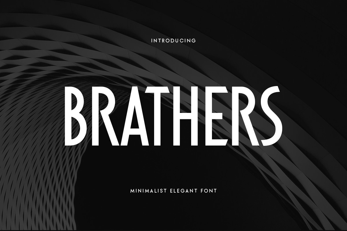 Brathers Font preview