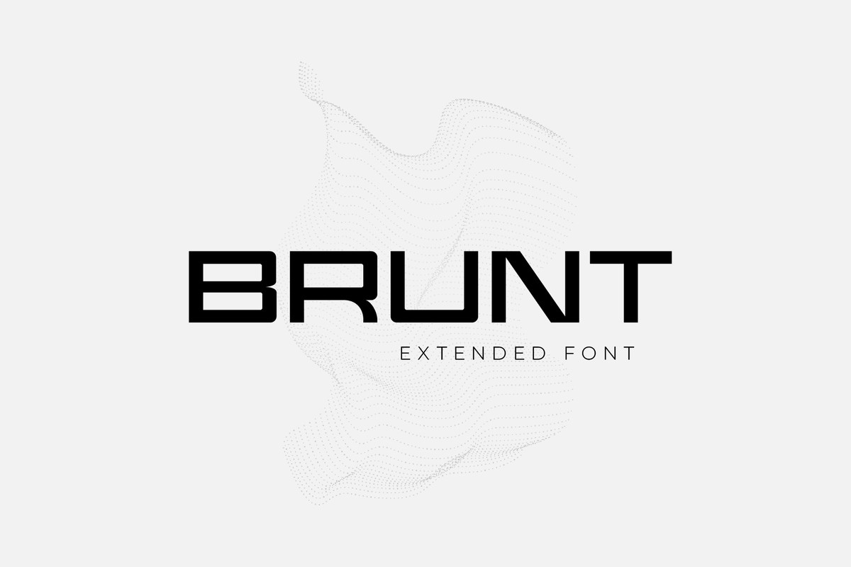 Brunt Font preview