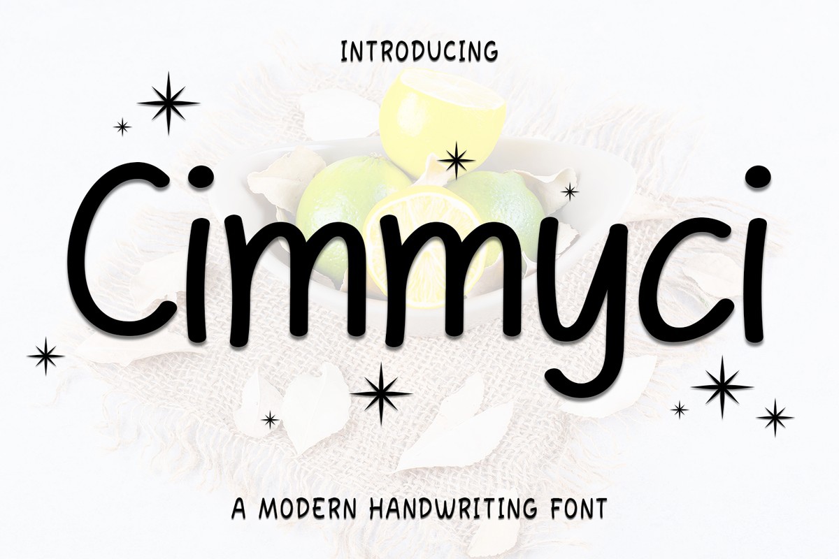 Cimmyci Font preview