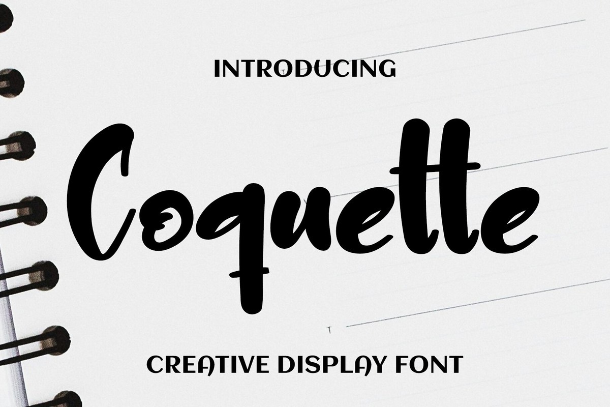 Coquette Font preview