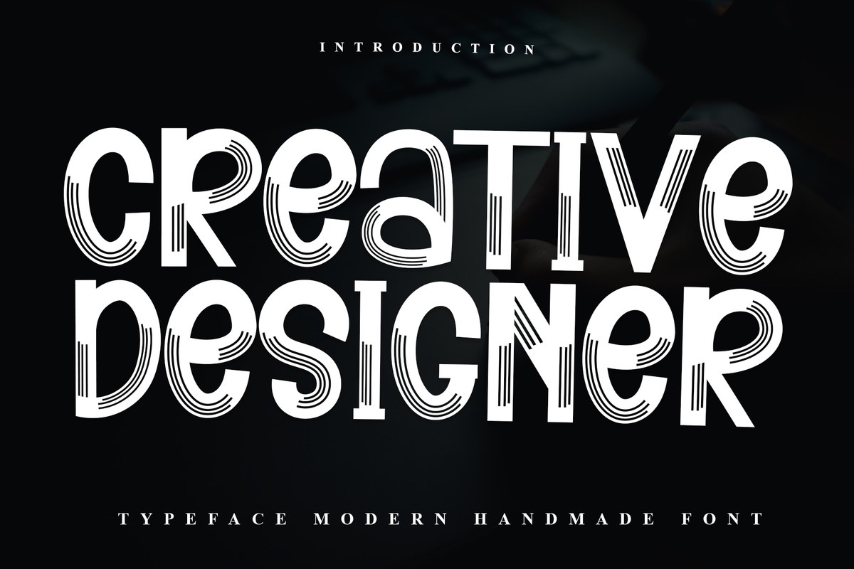 Creative Designer Font preview