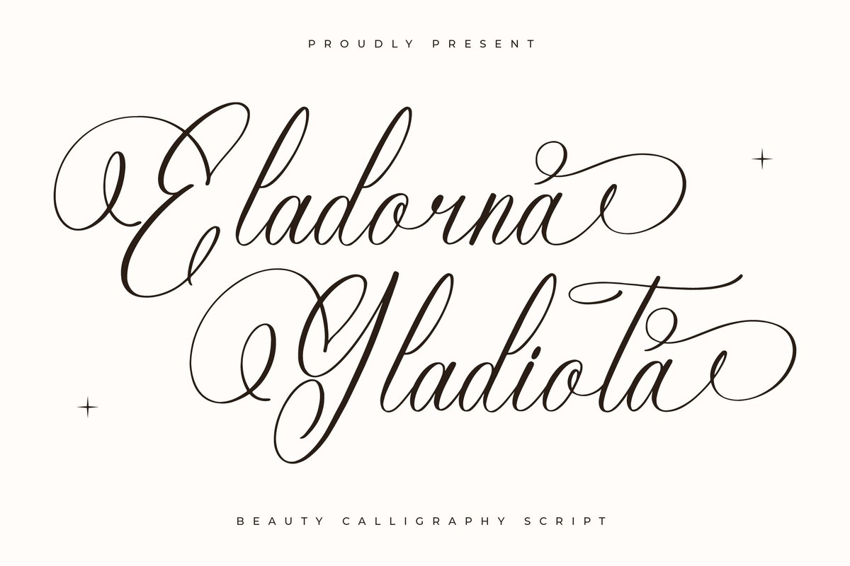 Eladorna Gladiota Font preview