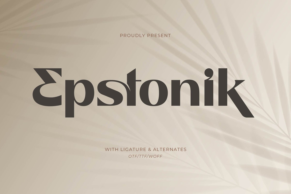 Epstonik Font preview