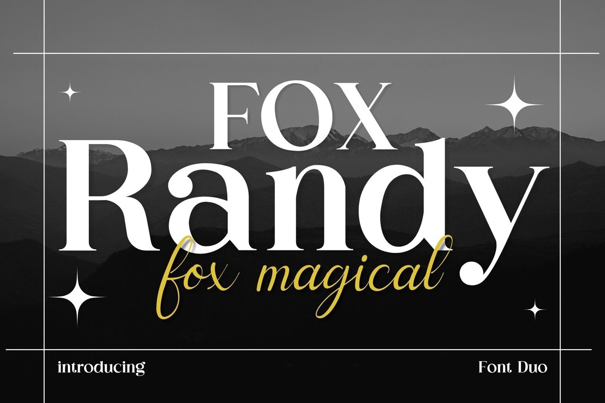 Fox Randy and Fox Magical Randy Font preview