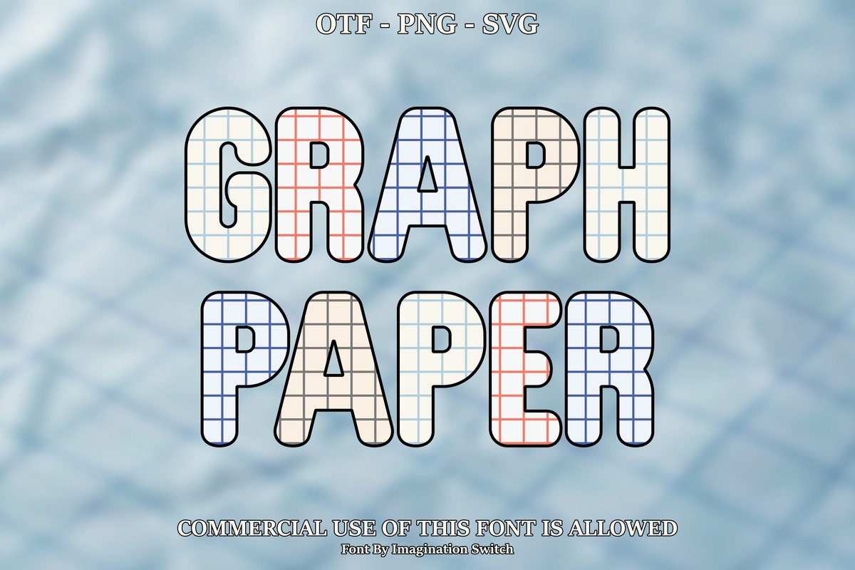 Graph Paper Font preview