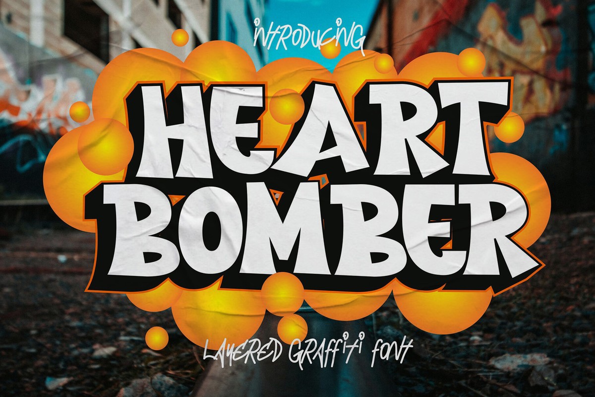 Heart Bomber Font preview