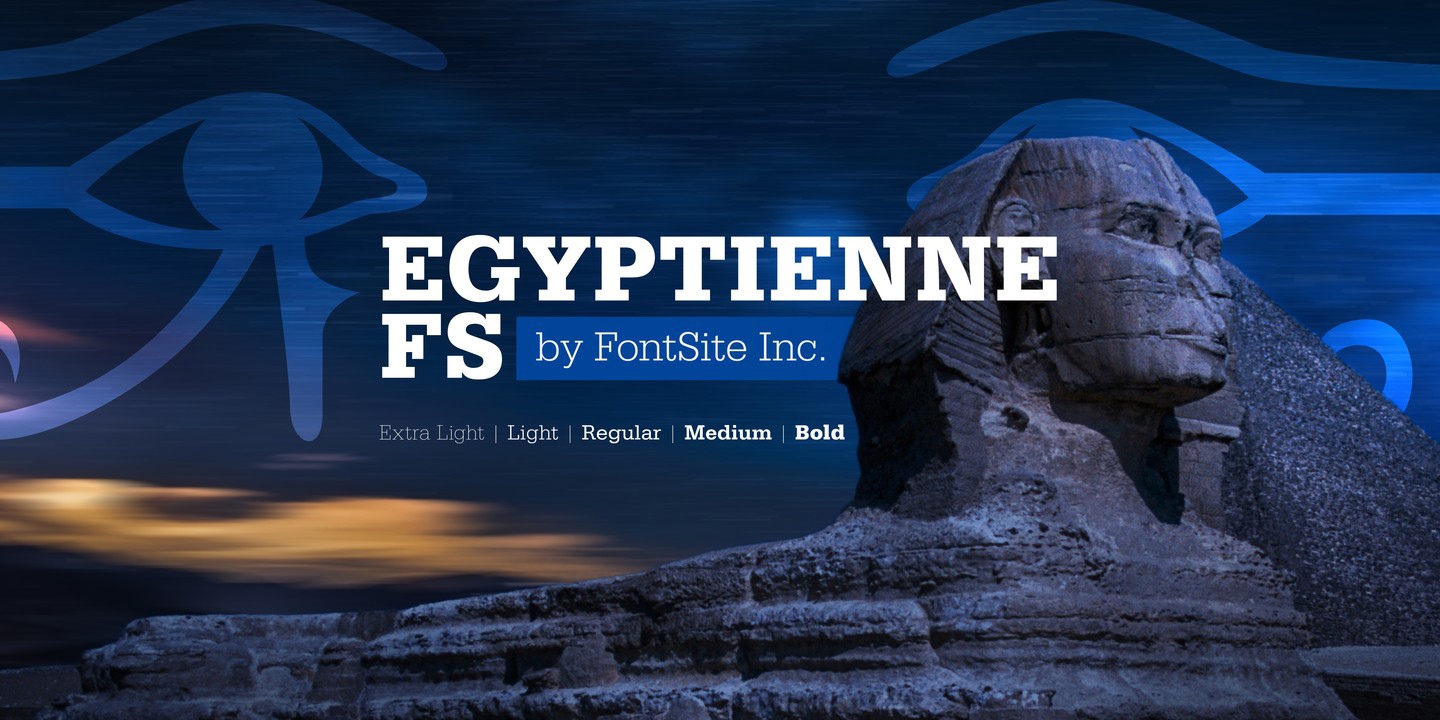 Egyptienne FS Light Font preview