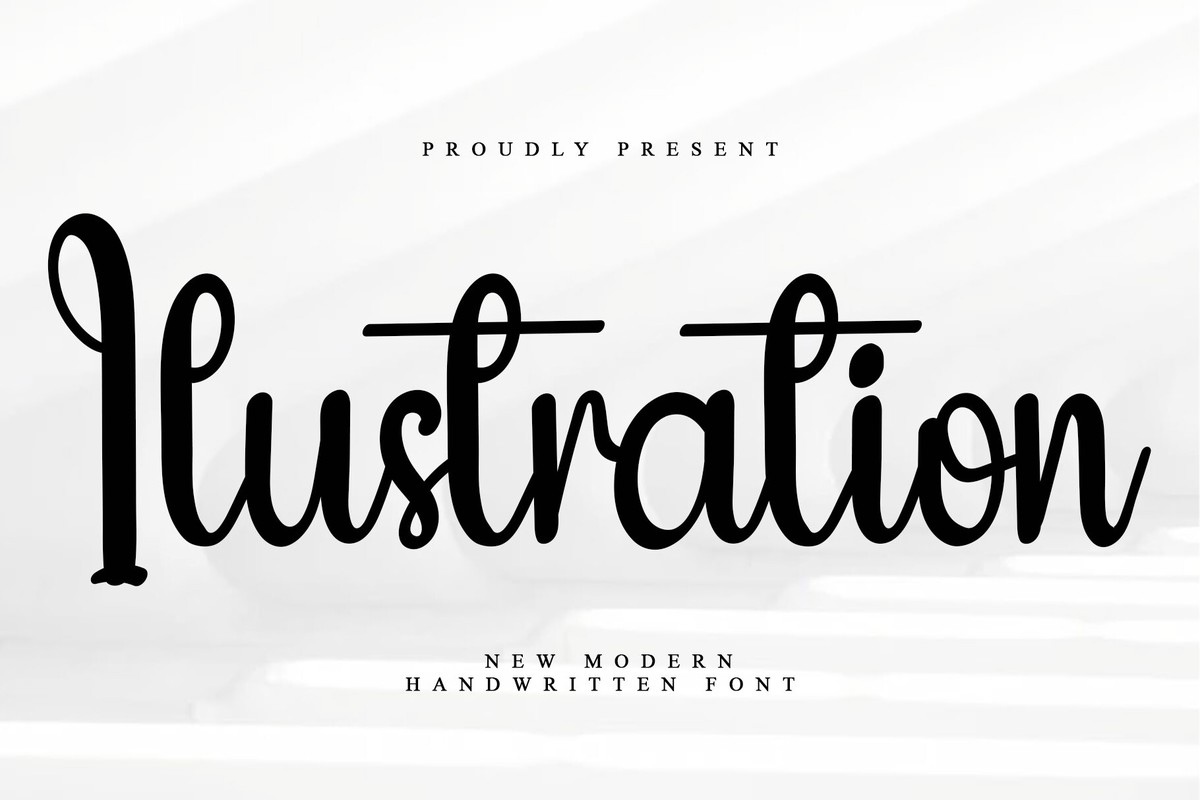 Ilustration Regular Font preview