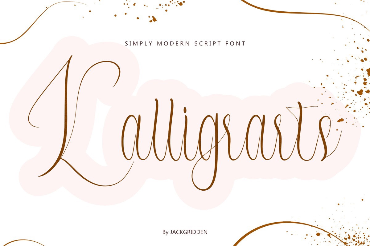 Kalligrarts Regular Font preview