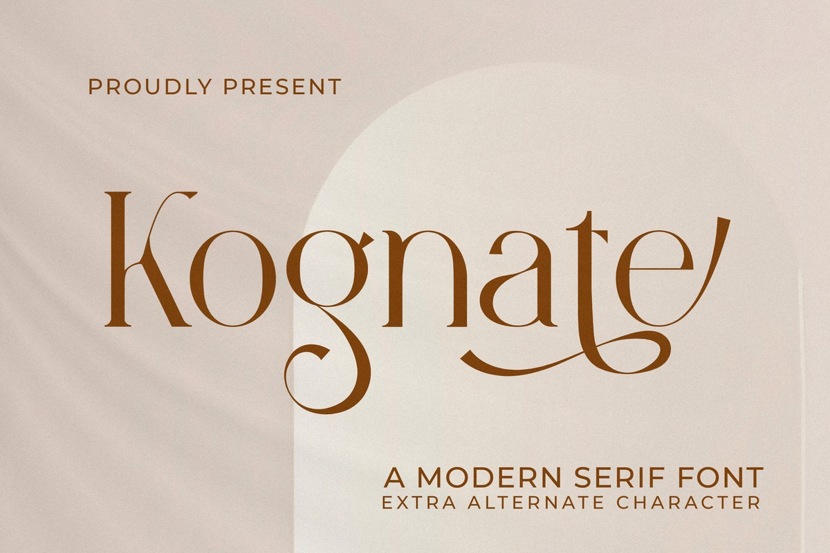 Kognate Regular Font preview