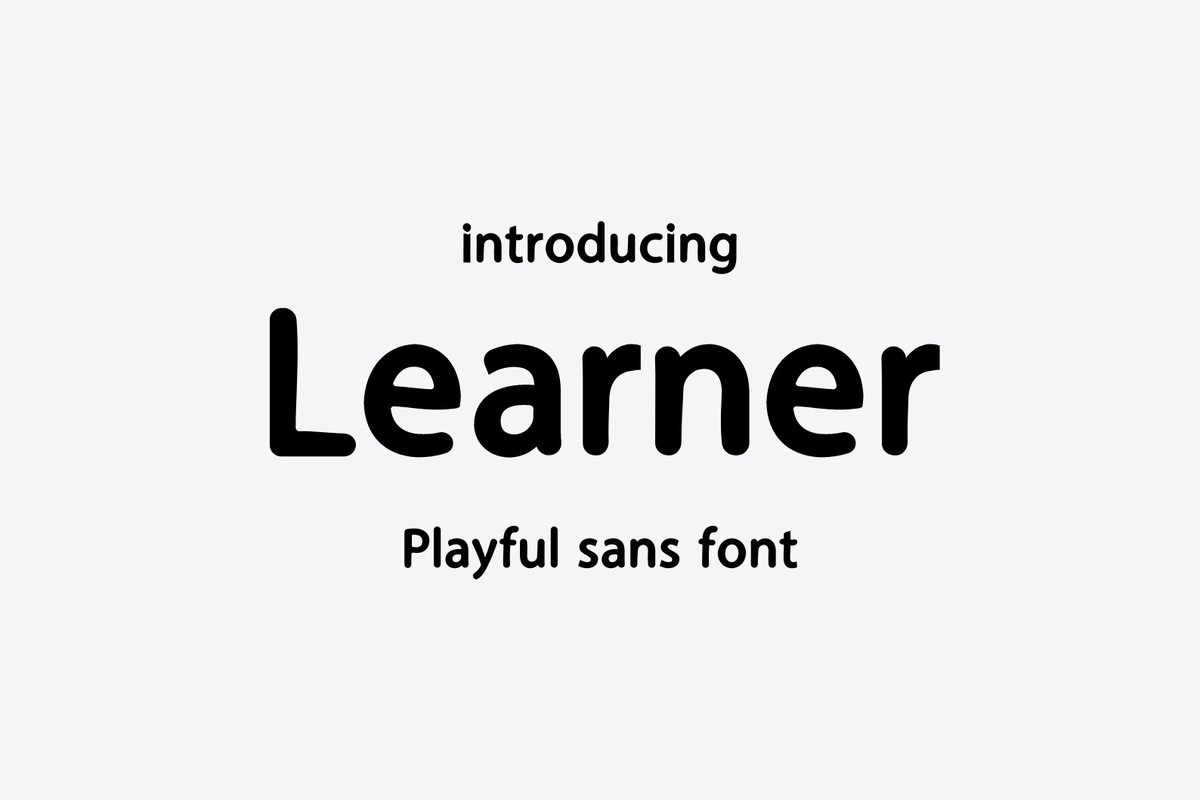 Learner Regular Font preview