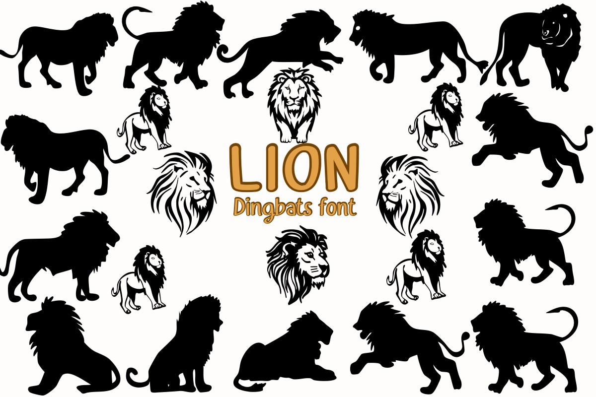 Lion Regular Font preview