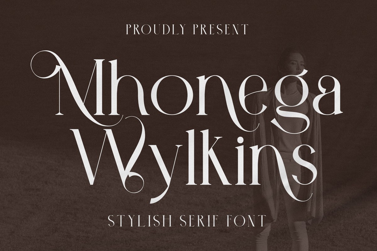 Mhonega Wylkins Regular Font preview