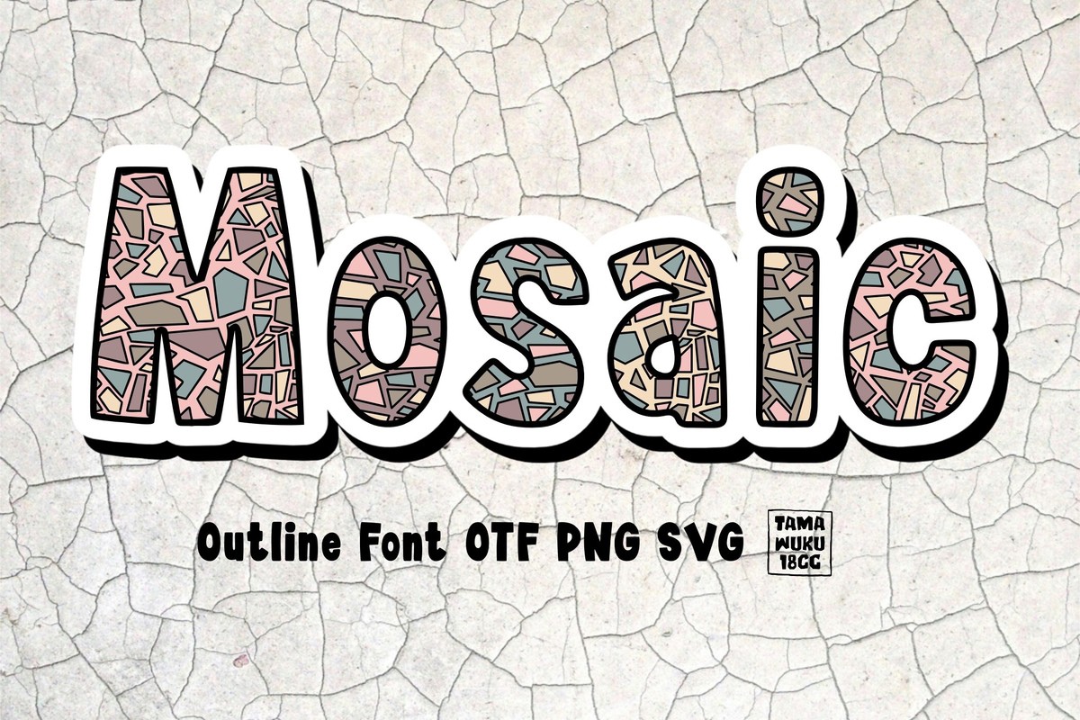 Mosaic Tamawuku 18CC Font preview