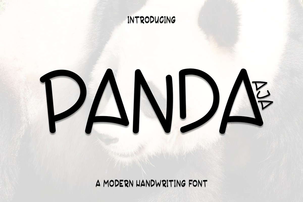 Panda Aja Regular Font preview