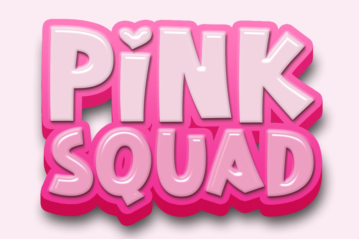 Pink Squad Font preview