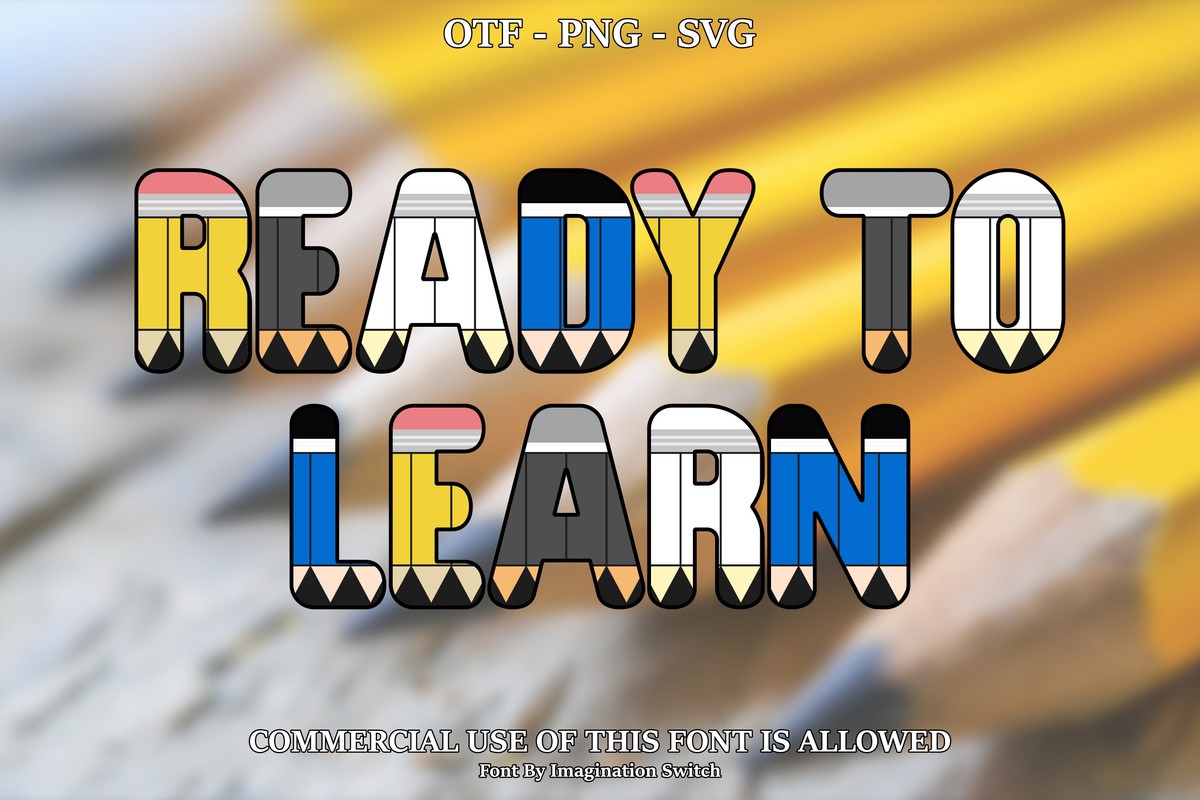 Ready to Learn Collection 4 Font preview