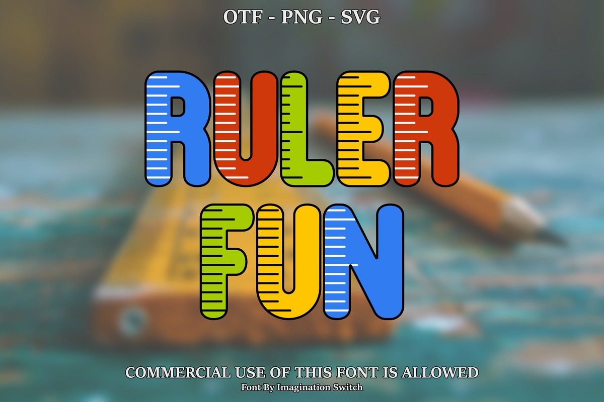 Ruler Fun 3 Font preview