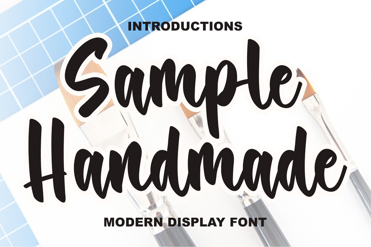 Sample Handmade Regular Font preview