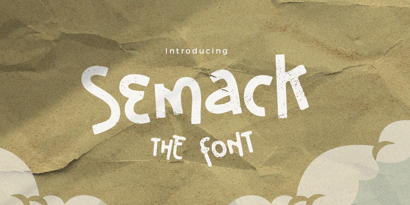 Semack Blur Font preview